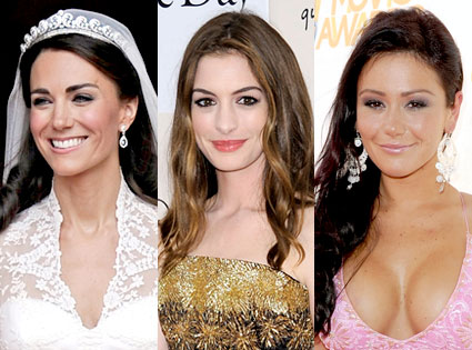 Kate Middleton, Anne Hathaway, Jwoww Kate Middleton, Anne Hathaway, Jwoww